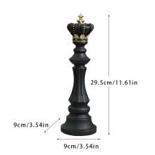 (King (Black)) Chess Ornaments Decoration Black And White Chess Pieces Cross-border Home Window Decoration