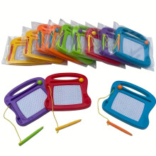 Tableros De Dibujo Mini Magnético Para Niños: Almohadillas De Bocetos De Garabato Borrables, Colores, Plástico, Diseñado Para