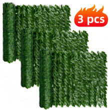 Realistischer Künstlicher Efeugrün -Privatsphäre Zaun Wandbildschirm, Resistente Künstliche Ivy -Blatt -Gitter -Panel Für Garten