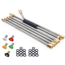 High Pressure Washer Extension Spray Attachment Gun Extension Rod Kit