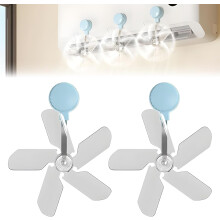 (Blue, 2Pcs) Adjustable Air Conditioner Wind Deflector, 360 Adjustable for Comfort & Airflow Control, Air Conditioner Deflector (Blue, 2Pcs)