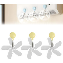 (Yellow, 3Pcs) Adjustable Air Conditioner Wind Deflector, 360 Adjustable for Comfort & Airflow Control, Air Conditioner Deflector (Blue, 2Pcs)