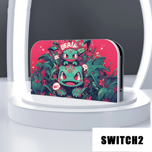 (17) For Switch2 TV Dock Station PC Protective Shell Dock Cover Anime Pattern NEW