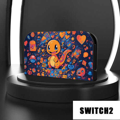 (18) For Switch2 TV Dock Station PC Protective Shell Dock Cover Anime Pattern NEW