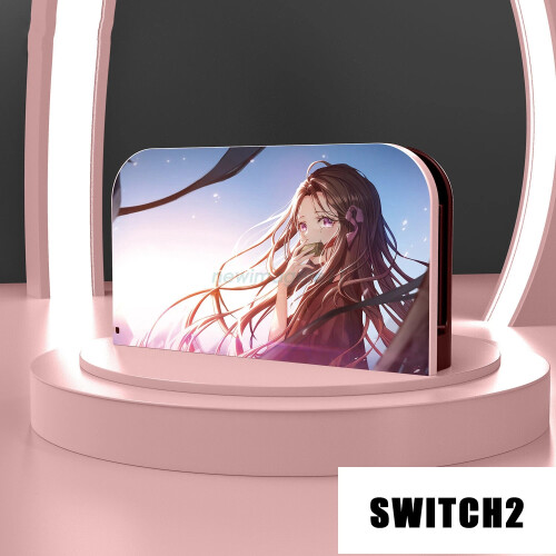 (16) For 2025 Switch 2 TV Dock Station PC Protective Shell Dock Cover Anime Pattern HOT