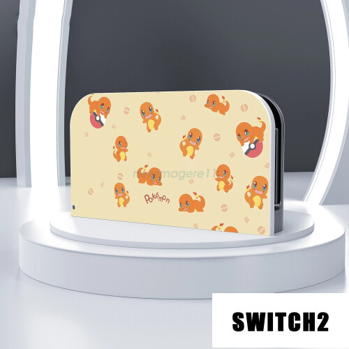 (30) For 2025 Switch 2 TV Dock Station PC Protective Shell Dock Cover Anime Pattern HOT