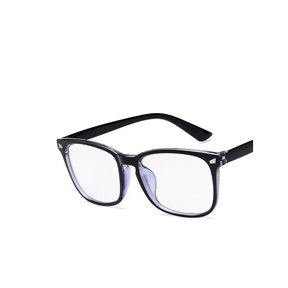 (Blue) Au Blue Light Blocking Computer Gaming Glasses Anti Eyestrain Eyewear Black 6931488248254