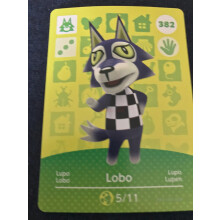(382 Lobo) Animal Crossing Amiibo Cards ~ Series 4 ~ #301 - 400 ~ HOT