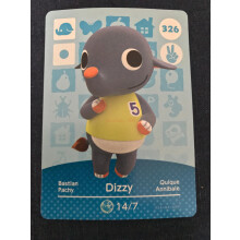 (326 Dizzy) Animal Crossing Amiibo Cards ~ Series 4 ~ #301 - 400 ~ HOT