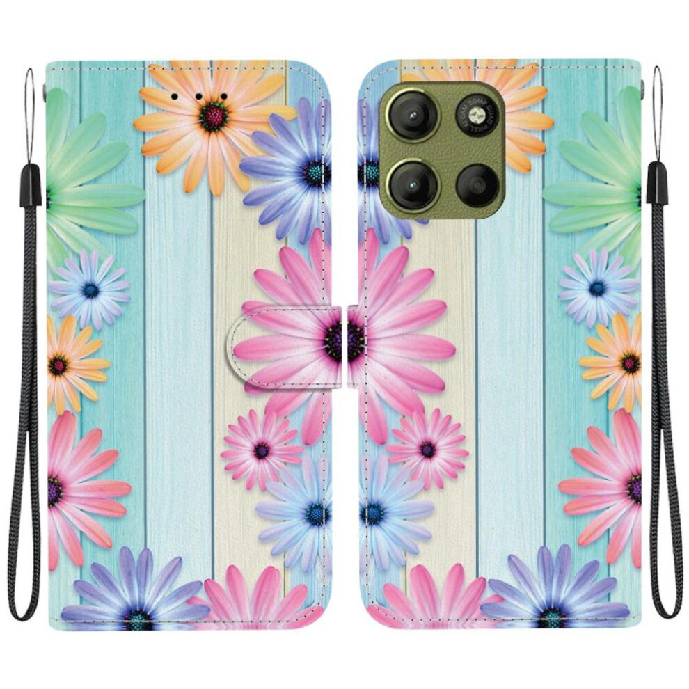 (C1 ) Case For Motorola Moto G15 Pu Leather Pattern Cover Flip Leather Wallet 764563534357