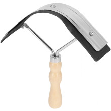 Horse Sweat Scraper, Horse Grooming Supplies Sweat Scraper with Wood Handle Non Slip Horse Cleaning Grooming Tool Farm Supplies 22.3X22X5.5Cm /