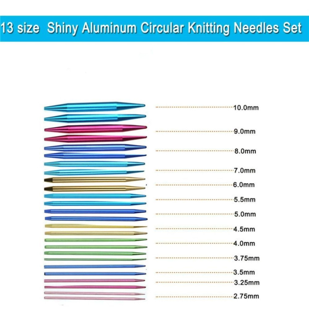 Sweater Crochet Hooks Set Circular Knitting Needles Set Diy Craft Sewing Accessories Yarn Weave Knitting Needles Kit