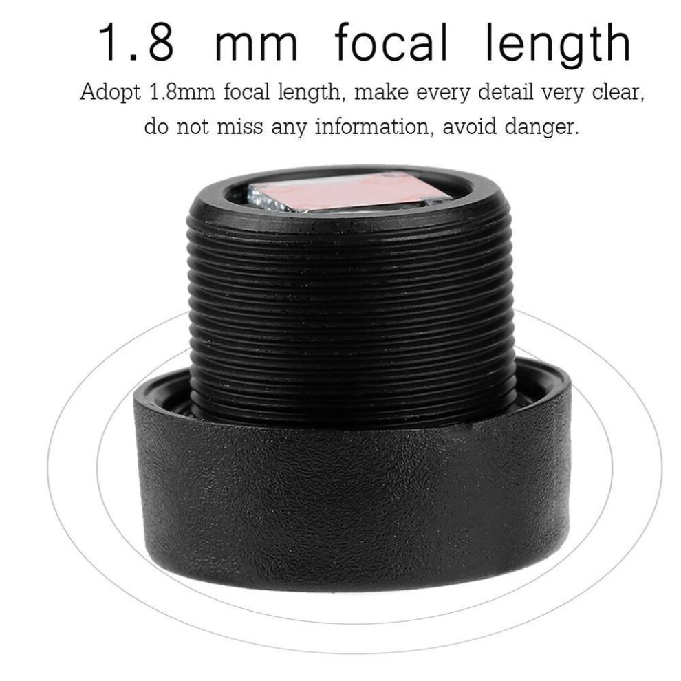 1.8 Mm 1mp Camera Lens 160 Degrees Wide Angle M12*0.5 Ip Camera Lens For 12.5" Ccd Chip