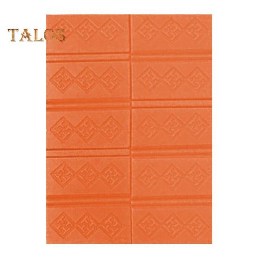 (orange) Outdoor Folding Seat Cushion Portable Waterproof Xpe Sitting Mat Lightweight Travel Picnic Camping Hiking Fishing Chair Stadium Seat Pad