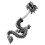 (Aurora Borealis, Silver) Red Eye Dragon Spinal Belly Ring 1