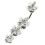 (Silver) Hibiscus Flower Dangling Spinal Ring 2