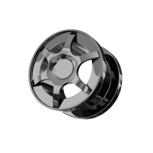 (18mm, Single Piece) Blackline Alloy Wheel Screw Fit Flesh Tunnel