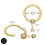 (Plain, 10mm) G23 Titanium Dangling CZ Jewelled Hinged Segment Clicker Ring 5