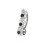 (Pink, Silver) Fancy Multi Colour Stones Non-Moving Reverse Banana Belly Ring 3