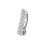 (Pink, Silver) Fancy Multi Colour Stones Non-Moving Reverse Banana Belly Ring 4