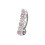 (Pink, Silver) Fancy Multi Colour Stones Non-Moving Reverse Banana Belly Ring 9