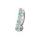 (Pink, Silver) Fancy Multi Colour Stones Non-Moving Reverse Banana Belly Ring 2