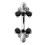 (Emerald, Silver) Jewelled Bumble Bees Spinal Ring 3