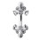 (Emerald, Silver) Jewelled Bumble Bees Spinal Ring 4