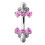 (Emerald, Silver) Jewelled Bumble Bees Spinal Ring 9
