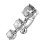 (Emerald, Silver) Moving Jewelled Charms Navel Belly Button Ring 3