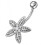 (Pink, Silver) Jewelled Flower Silver Navel Ring 5