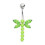 (Black, Silver) Jewelled Firefly Silver Belly Ring 9