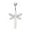 (Lavender, Silver) Jewelled Firefly Silver Belly Ring 3