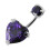 (Black, Silver) Jewelled Heart Spinal Belly Ring 10