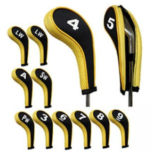 (Yellow) SALE 12X Golf Head Cover Iron Putter Driver Headcover Protective Set Club Covers