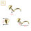 9K Gold Heart Nose Screw 3