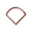 (Gold, 10mm) 316L Surgical Steel V-Shape Hinged Segment Ring 7