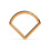 (Gold, 10mm) 316L Surgical Steel V-Shape Hinged Segment Ring 2