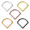 (Gold, 10mm) 316L Surgical Steel V-Shape Hinged Segment Ring 3
