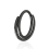 (Silver, 12mm) 316L Surgical Steel Double Row Twisted Hinged Segment Clicker Ring 2