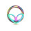 (Black, 10mm) 316L Surgical Steel Alien Head Hinged Segment Clicker Ring 4