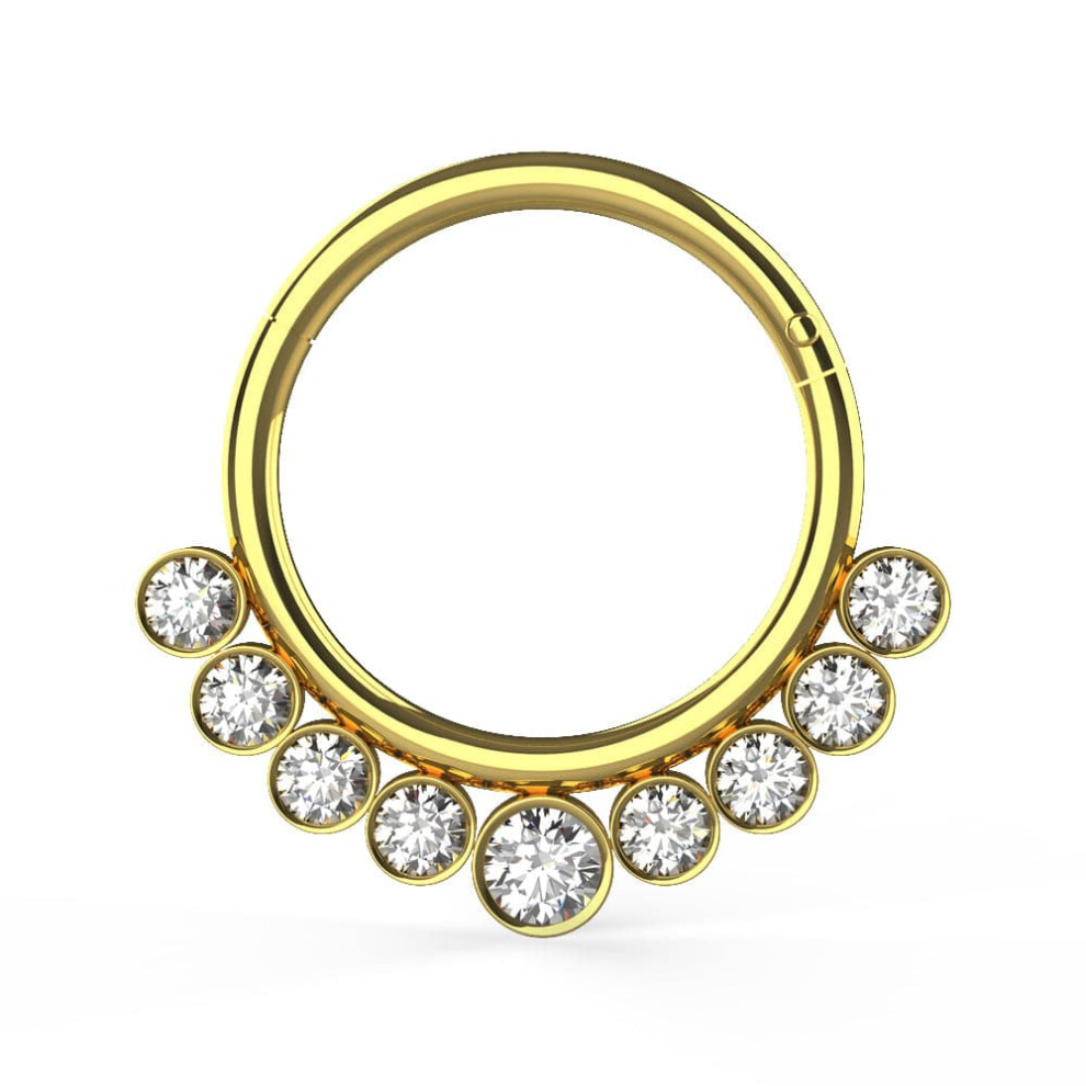 (Gold, 10mm) 316L Surgical Steel and CZ Stones in Bezel Set Hinged Segment Ring-image-OPC-PHF7HW8-NEW