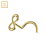 9K Gold Infinity Nose Screw 2