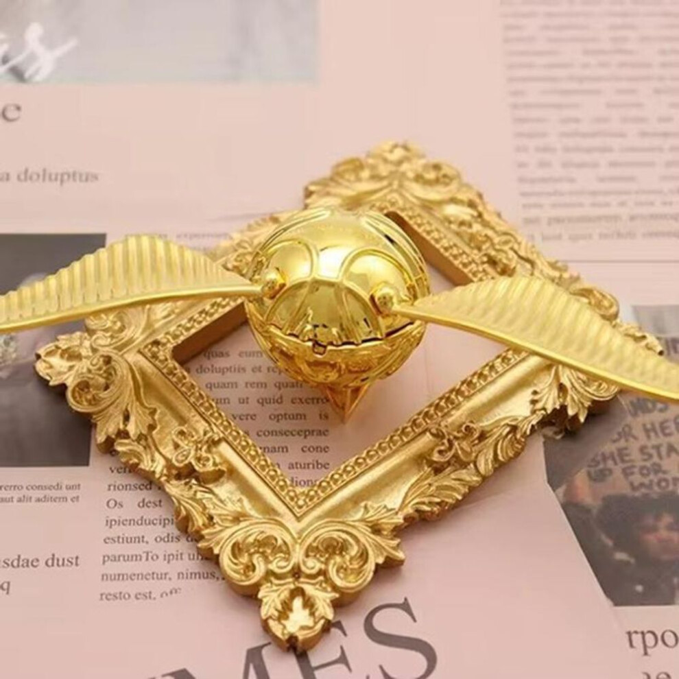 (as the picture, Gold Wings B) Golden Snitch Jewelry Box Organizer Ring Box Proposal Wedding Souvenirs Creative Jewelry Boxes Storage Girlfriend Birthday Gift
