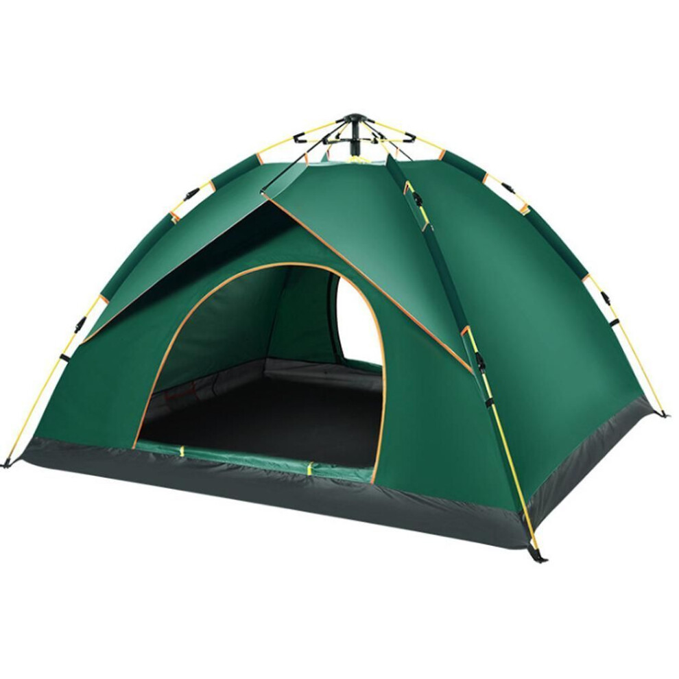 (green, L) Outdoor Self-driving Travel Camping Tent Automatic Quick-opening Tent Portable Rainproof