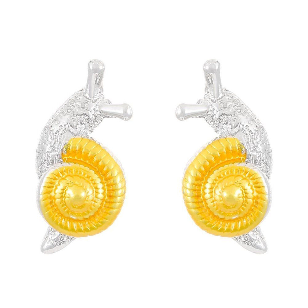 (as the picture, Earrings) 2024 Cute Snail Cartoon Earrings & Snail Ring Set For Women - Unique Fashion Accessory