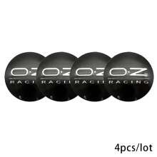 4PCS 56MM OZ Emblem Car Wheel Center Hub Caps Stickers For NISSAN Audi Mazda Honda Tesla Lexus Chevrolet Hyundai