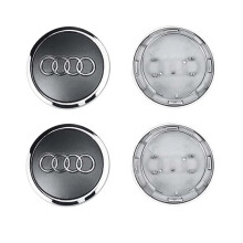 69mm 4pcs Cap Hub Covers Badge Car Styling Wheel Center for Audi SLine A3 A4 A5 A6 A7 A8 TT V8 RS3 RS5 Q3 Q5 Q7 Wheel Cap Label