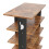 Living And Home (Brown,50cm W) 8-Tier Shoe Rack with Side Hooks 5