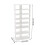 Living And Home (White,50cm W) 8-Tier Shoe Rack with Side Hooks 7